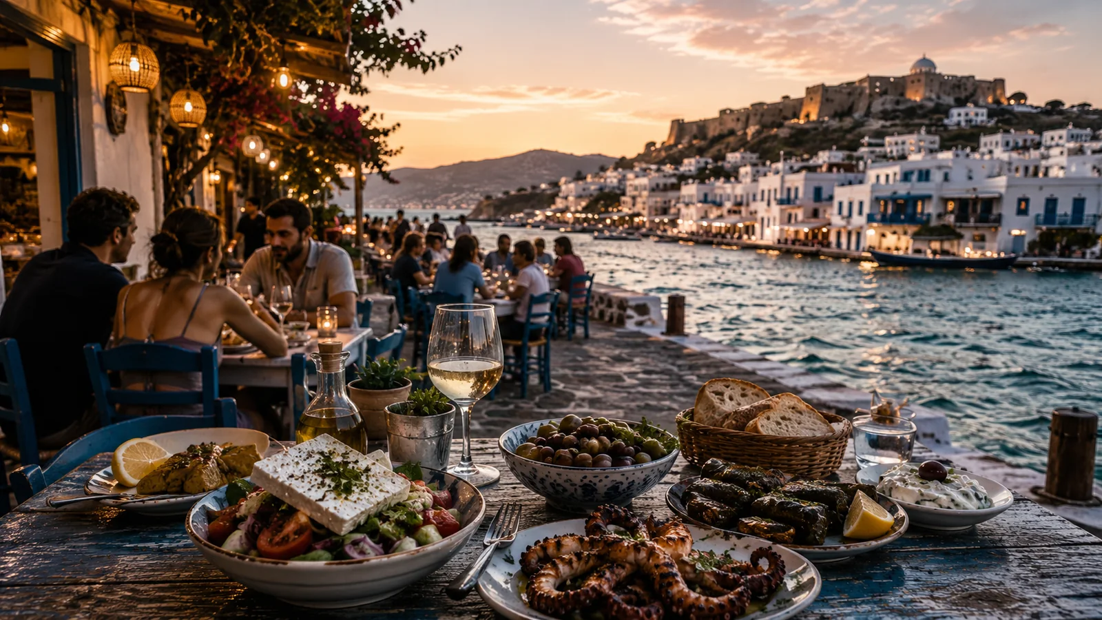 Local food and dining experience in a travel destination